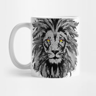 Gray Lion Apron - Gray Lion Face Apron Mug